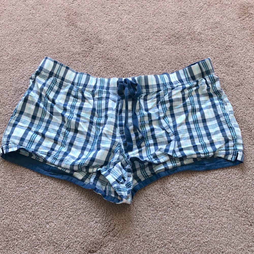 Blue sleep shorts, size L